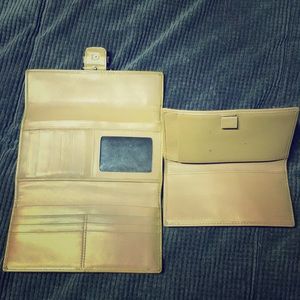 Coach large monogram wallet